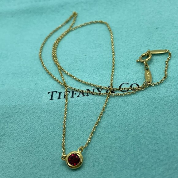 Tiffany & Co. Ruby Peretti by the Yard Necklace in 18k Yellow Gold 16" - Picture 5 of 16